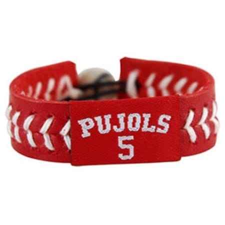 St. Louis Cardinals Albert Pujols Team Color Jersey Baseball Bracelet